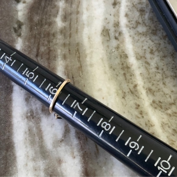 VINTAGE Brown Topaz 14KT Gold Ring - Picture 7 of 10